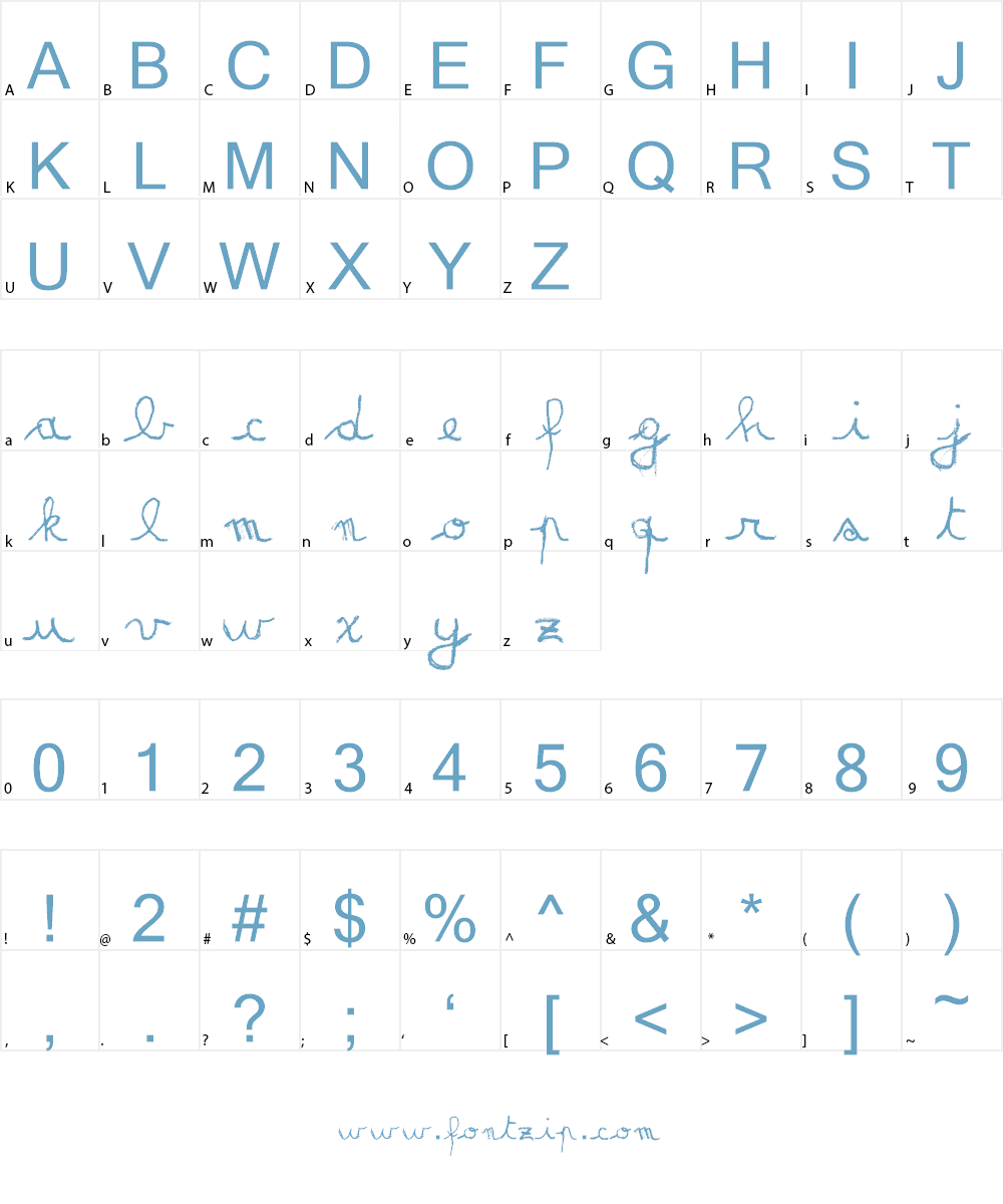MATILDAS GRADE SCHOOL HAND_DEMO Font Character